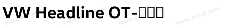 VW Headline OT字体转换
